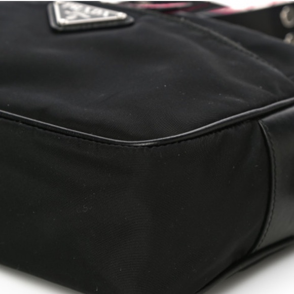 Prada Black Crossbody Nylon Studded Vela Shoulder Bag - Picture 3 of 9